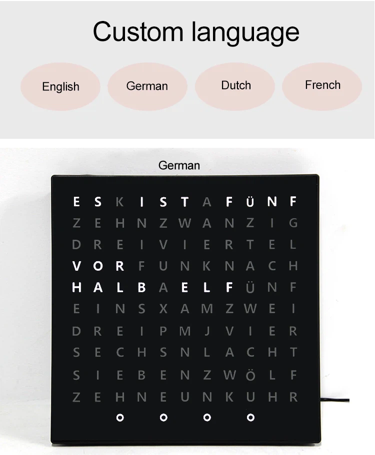 text display clock (6)