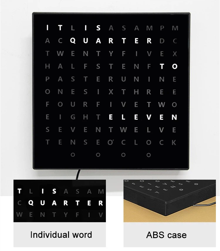 text display clock (5)